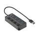 shumee Aktivno USB 3.0 vozlišče - 4x USB A 3.0 Akyga AK-AD-33 razdelilnik/stikalni kabel