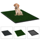 vidaXL Stranišče za domače živali z umetno travo zeleno 76x51x3 cm WC