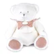 Plišasti medvedek z robčkom za božanje Doudou 25 Years Lutka z robčkom roza Doudou et Compagnie v darilni embalaži, roza, 30 cm, od 0 mesecev