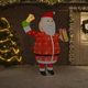 Ukrasna božićna figura Djeda Mraza LED luksuzna tkanina 180 cm