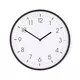 Nedis CLWA1226BK - Zidni sat, prečnik 30,8 cm, 1x AA, crna