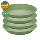 Plastični globok krožnik CONNECT, set 4 kosov, 24 cm, naravno zeleno listnato, Koziol