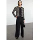 Trendyol Brown Leopard Patterned Knitted Cardigan
