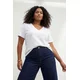 Trendyol Curve Ženska majica TBBSS26BF00024, Bela