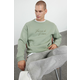 Trendyol Mint Oversize/Wide Cut Text Embroidered Crew Neck Sweatshirt