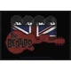 The Beatles Guitar & Union Jack Našitek za šivanje 100 x 50 mm
