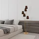 Opviq Podna lampa Bonibon-13242, 44 x 44 x 160 cm 5 x E14, Zlatne boje