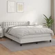 shumee Box spring postelja z vzmetnico bel 140x190 cm umetno usnje