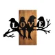 Wallity Zidna dekoracija Love Birds, 57 x 75 cm,  Smeđa