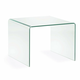 Steklena stranska mizica 60x60 cm Burano – Kave Home