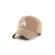 Bombažna bejzbolska kapa 47 brand MLB Los Angeles Dodgers bež barva