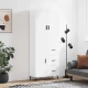 vidaXL Visoka omara bela 69,5x34x180 cm inženirski les