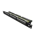 Solarix Patch panel SX24L-6-UTP-BK-N UTP cat.6 24p. 1U, vezana palica, črna