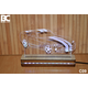 Black Cut 3D Lampa Toplo bela