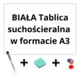 D&R Bel magnet za hladilnik A3 - suho brisanje + marker + gobica + magneti