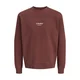 JACK & JONES Majica JJESoho čokolada / bela