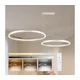 Brilagi - LED prigušiva luster na sajli PORTOFINO LED/98W/230V srebrna + daljinski upravljač