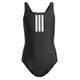 ADIDAS PERFORMANCE Športna kopalna moda 3-Stripes Swimsuit črna/bela