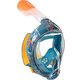 Koralno-plava dečja maska za snorkeling EASYBREATH (6–10 godina / veličina XS)