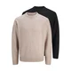 JACK & JONES Pulover JJESOHO OLLIE greige/črna
