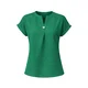 REGINA FASHION Bluza Blouse with button temno zelena