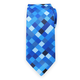 Moška kravata s pixel vzorcem v modrih odtenkih 16799