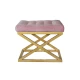Atelier del Sofa Tabure 50x42x40cm, Zlatno-Roze