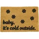 Predpražnik iz naravnih kokosovih vlaken Artsy Doormats Baby It´s Cold Outside, 40x60 cm
