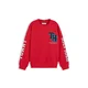 TOMMY HILFIGER Majica modra/marine/ognjeno rdeča/bela