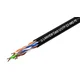 Lanview Cat6 U-UTP 4x2xAWG23 PE zunanji omrežni kabel črne barve 305 m, LVN122151