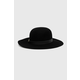 Vuneni šešir Patrizia Pepe boja: crna, vuneni