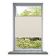 VIDAXL plise zavesa 110x125cm krem