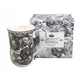 Velika porcelanasta skodelica 400 ml v darilni škatli, kolekcija Gray Rose