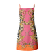 Versace Jeans Couture Obleka zlata/oranžna/roza/črna