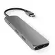 FAST ASIA Adapter-konvertor TIP C na HDMI+2xUSB 3.0+SD/Micro SD sivi