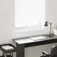 vidaXL Okenski nadstrešek Bela 100 x 25 x 4,5 cm PVC