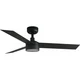 FARO 34289WT1S - LED prigušiva ventilator CRUISER S 18W/230V CCT prečnik 106 cm crna WT + daljinski upravljač