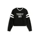 Tommy Jeans Pulover 85 Varsity DW0DW22033 Črna Regular Fit