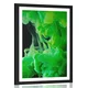 Plakat s paspartujem zelene tekoče barve - 60x90 no frame