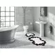 Lessentiel Maison Set 2 prostirke za kupatilo Crno-Beli