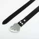 Pas HUMAN MADE Leather Buckle Belt Silver L