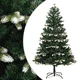 Greatstore Umetna novoletna jelka s snegom 210 cm