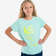 Majica kratkih rukava za trčanje Kiprun Dry+ 500 prozračna za djevojčice zelena