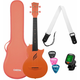 Cascha Carbon Fibre Ukulele Set - Orange