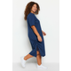 Ženska haljina Trendyol TBBSS23AH00155/Navy blue