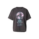 RVCA Majica GLOBAL svetlo modra/temno siva/svetlo roza