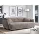 Kavč Rocklin 126 (Cremona 24) Rjava, 250x114x81cm, Blago, NogeNoge: Plastika, Pohišto je sestavljenoPohišto je sestavljeno
