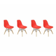Set crvenih stolica u skandinavskom stilu CLASSIC 3+1 GRATIS!