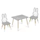 Ricokids Ricokids RC-847 Bunny Childrens Table and Chair Set - Perfect for Kids Playroom, (21740424)
