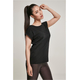 Womens Organic T-Shirt with Extended Shoulder Black